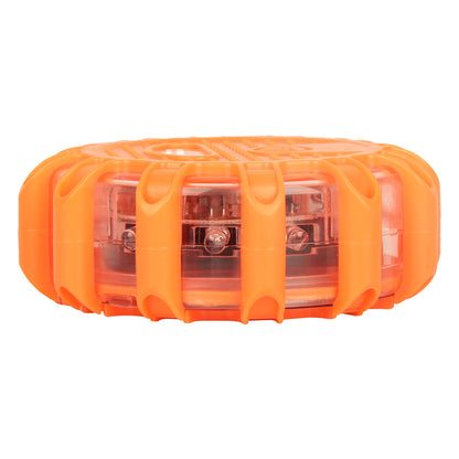 Semnalizator de urgenta si lanterna LED 3 x AAA magnetic portocaliu