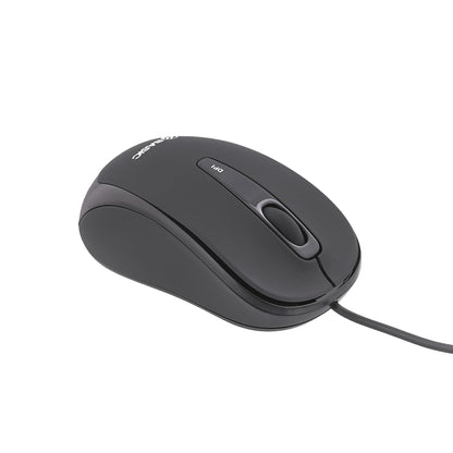 Mouse cu fir Tellur Basic, mini, negru