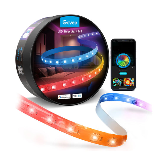 Banda LED Govee M1 RGBIC+ H61E1, 5m, 60Led m, Wifi si Bluetooth, Alexa , Google Asistant