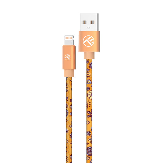 Cablu Graffiti Tellur USB to Lightning 3A 1m portocaliu