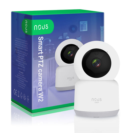 Camera de supraveghere IP WIFI NOUS W2 Smart, Interior, Full HD, 2MP, Detectare micare, Night vison, Rotire