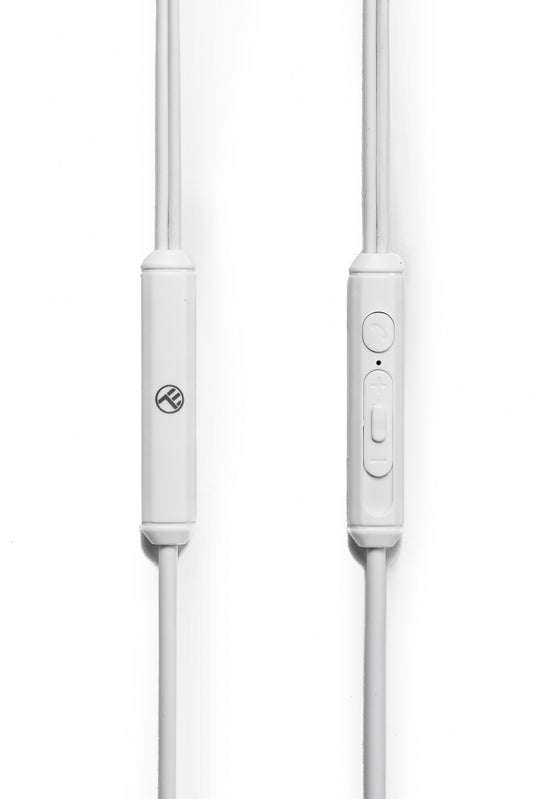 Casti in-ear cu fir Tellur Basic Sigma microfon alb