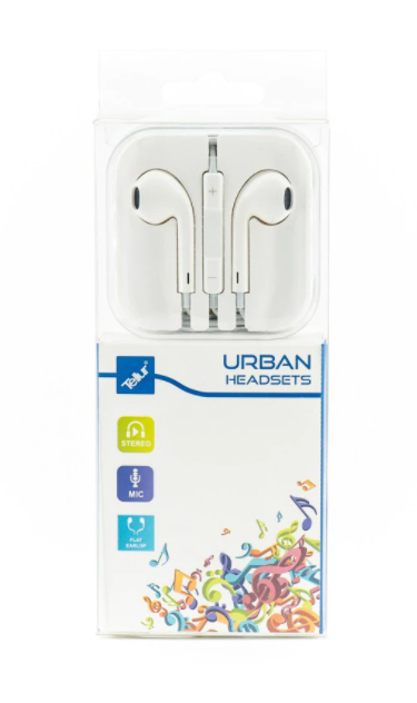 Casti in-ear Urban Alb