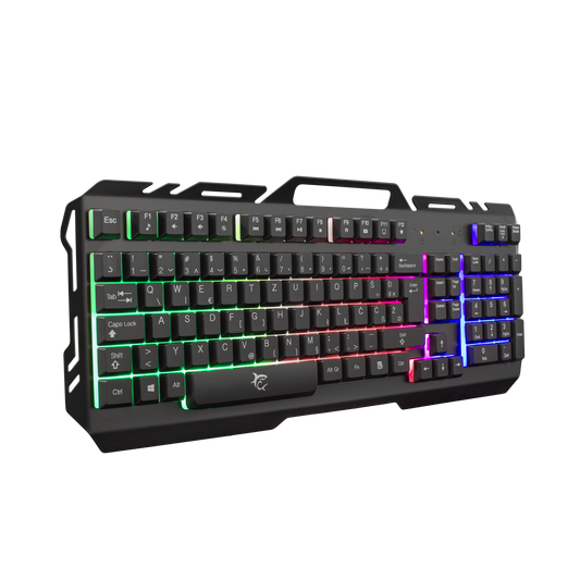 Gaming KEYBOARD White Shark GK-1923 GLADIATOR-2 - Metal 104 keys with US layou Rainbow LED backlight desig