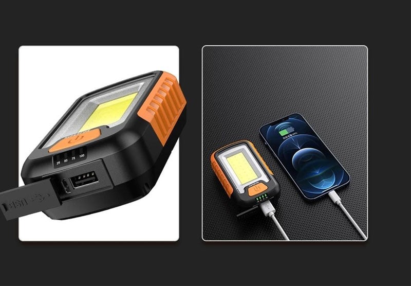 Lanterna LED Superfire G21, COB, 600 lumeni, acumulator 3600mAh, incarcare USB