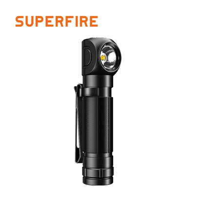 Lanterna Multifunctionala LED Superfire TH04, USB, 600lm, 120m, incarcare USB-C, suport cap, prindere magnetica