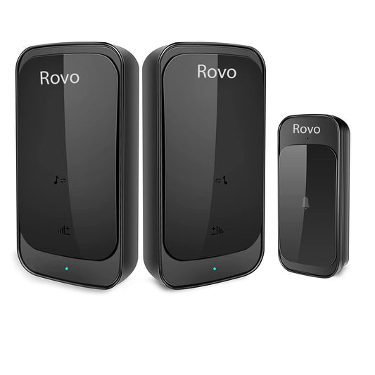 Sonerie Fara Fir Rovo - 2 Receptoare, IP44, 38 Melodii | Sonerie Wireless